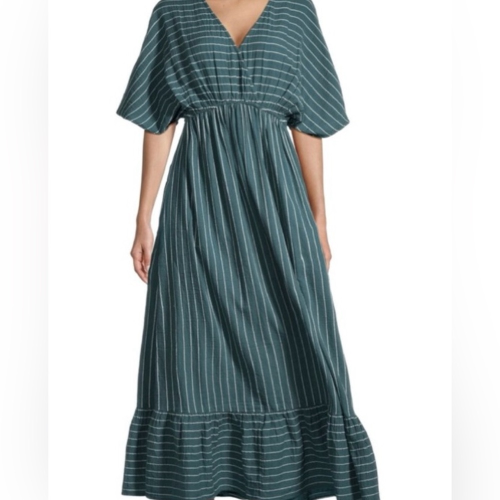 Mira stripe kaftan dress